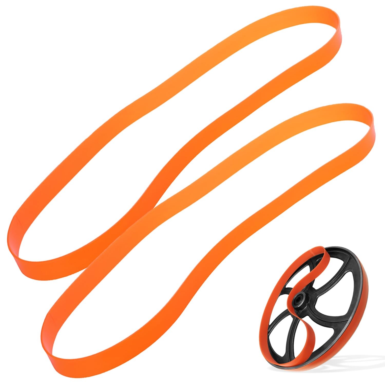 IMPRESA Bandsaw Tires – 2-Pack of Orange 14 Inch X 1 X .095,
