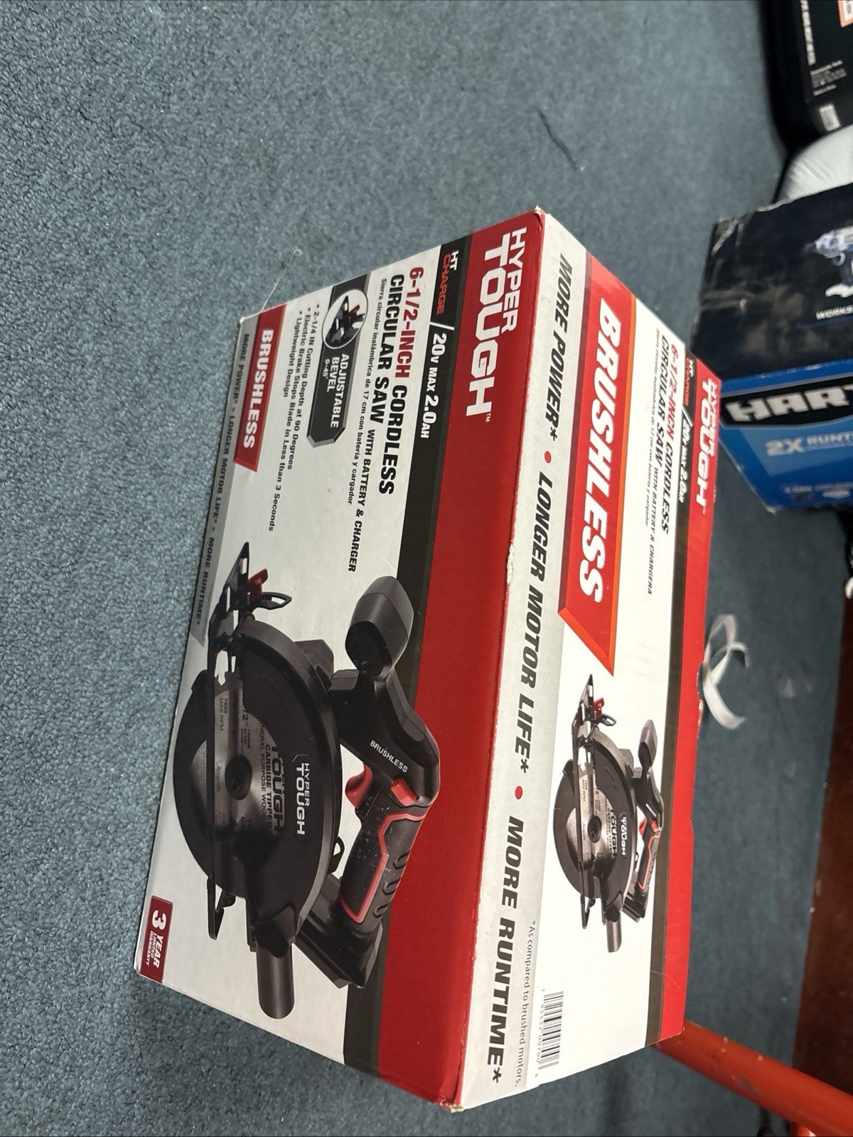 Hyper Tough 41007.2, 6.5&Prime; Cordless Circular Saw w/ Battery and Charger