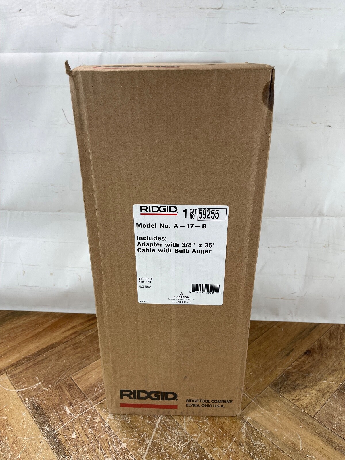 RIDGID A-17-B Cable Adapter 3/8 in 35 ft Cable with bulb auger 59255