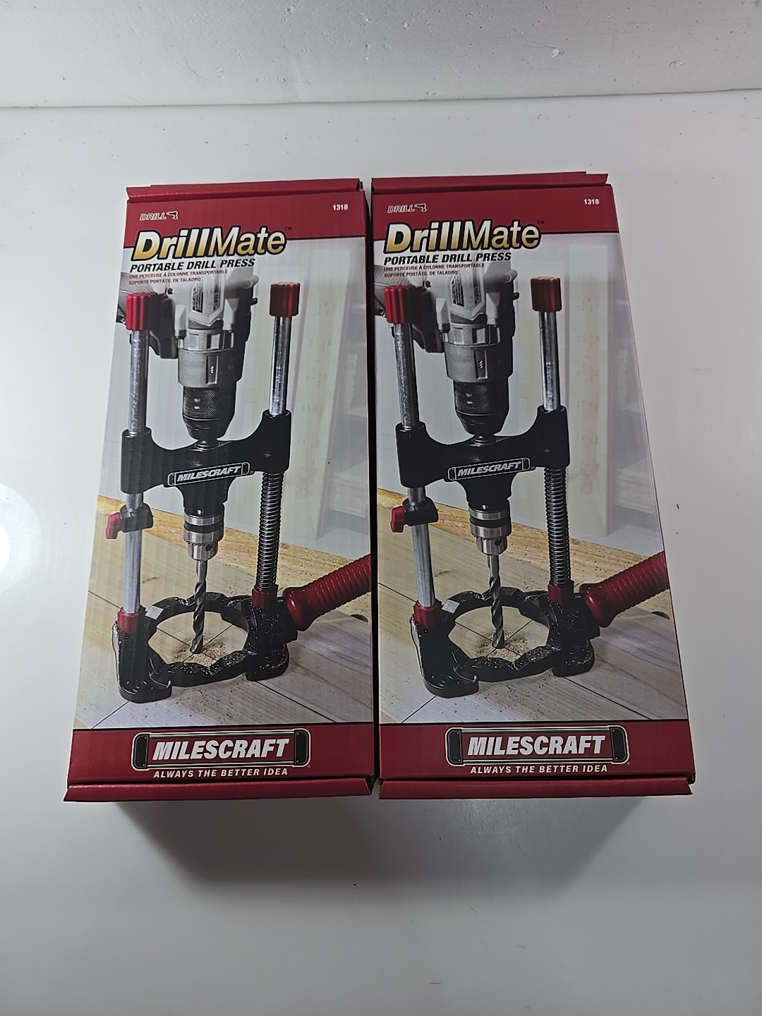 Milescraft Lot Of 2-1318 DrillMate Portable Drill Guide Drill Guide Attachment 2