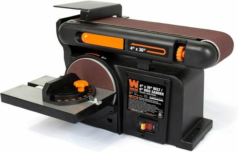 4.3-Amp 4 x 36 in. 2 in 1 Belt and 6 in. Disc Sander with Cast Iron Base (6502T)