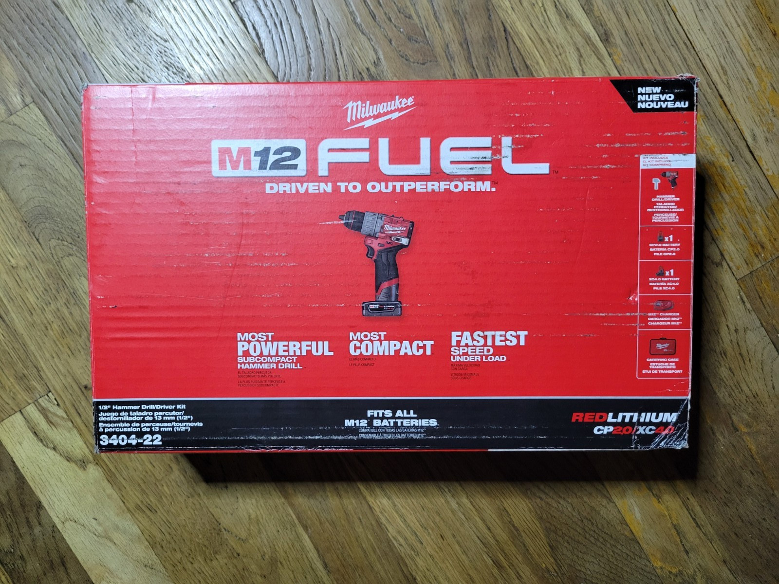 Milwaukee M12 FUEL 1/2 in. Drill/Driver w/Case and Charger Open Box No Battery