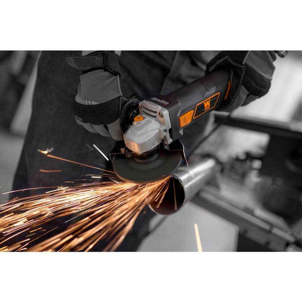 WEN 4.5 in Angle Grinder 7 Amp Corded Electric Metal Grinding Cutting Power Tool