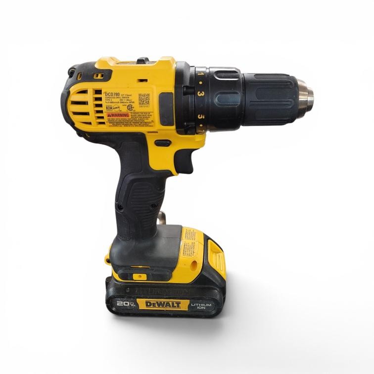 DeWalt DCD780 20V Max 1/2&Prime; Cordless Compact Drill w/Battery (AE) (PSH044968)