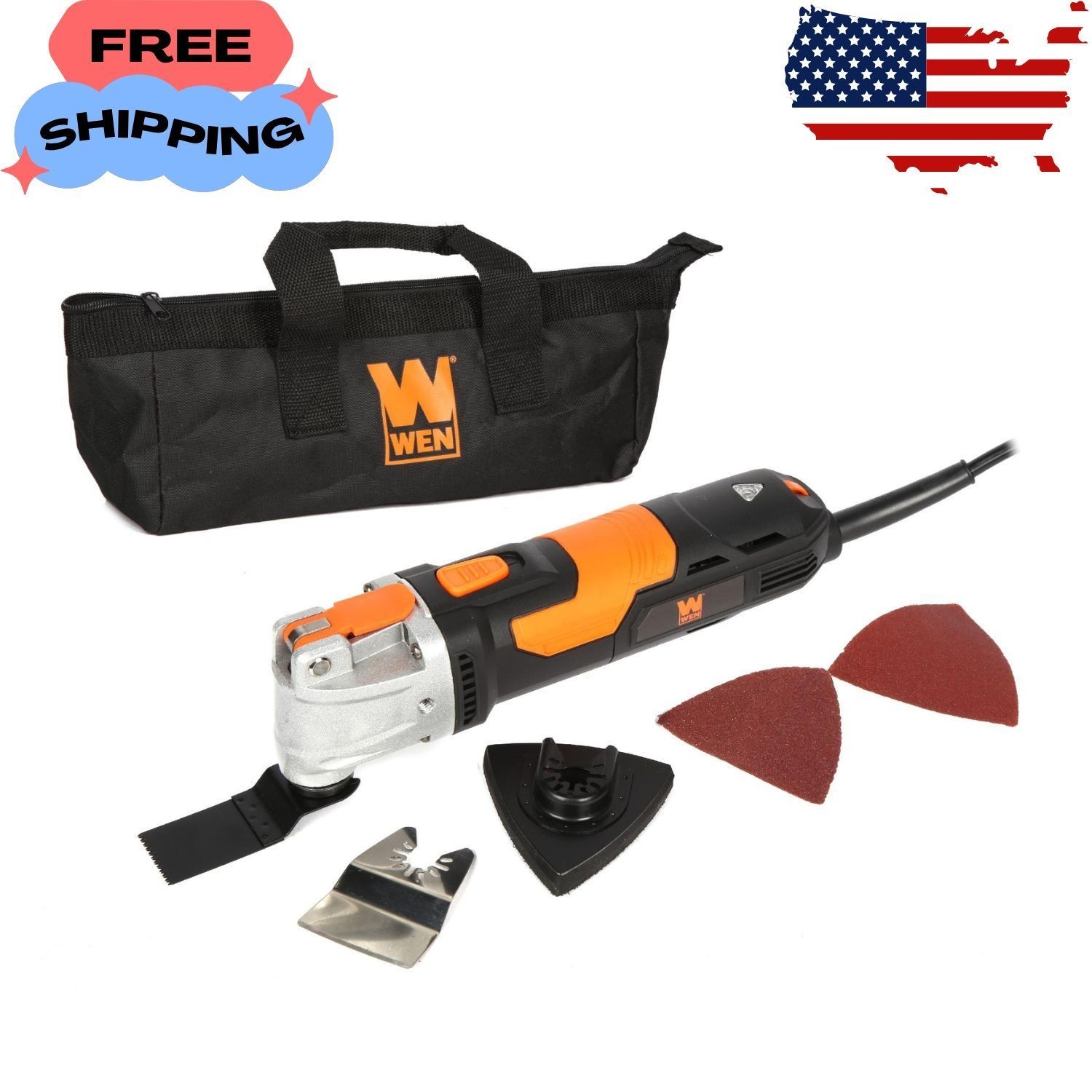 3.5A Quick-Release Variable Speed Multi-Function Oscillating Tool Kit