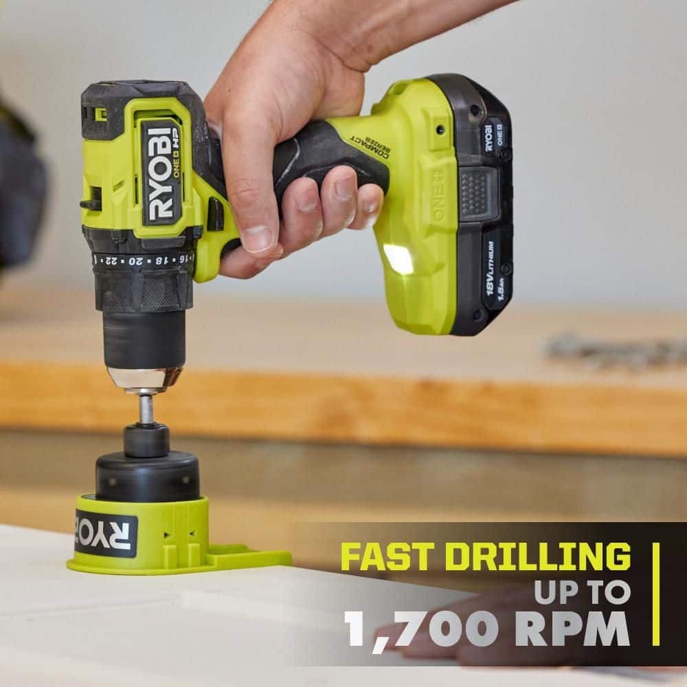 Ryobi ONE+ HP 18V Brushless Cordless Compact 1/2&Prime; Drill Driver Kit