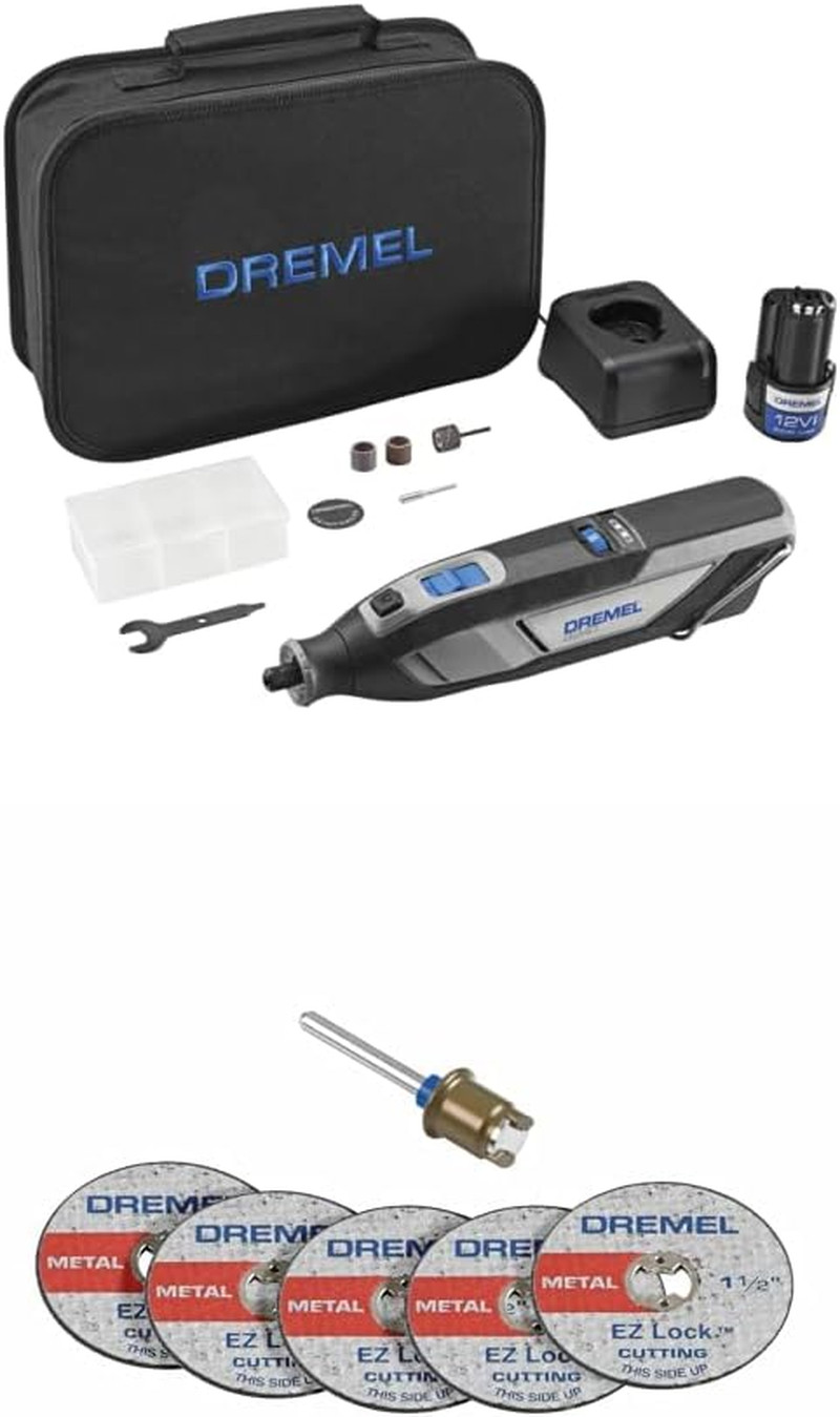 8240 12V Cordless Rotary Tool Kit with Variable Speed and Comfort Grip & EZ406-0