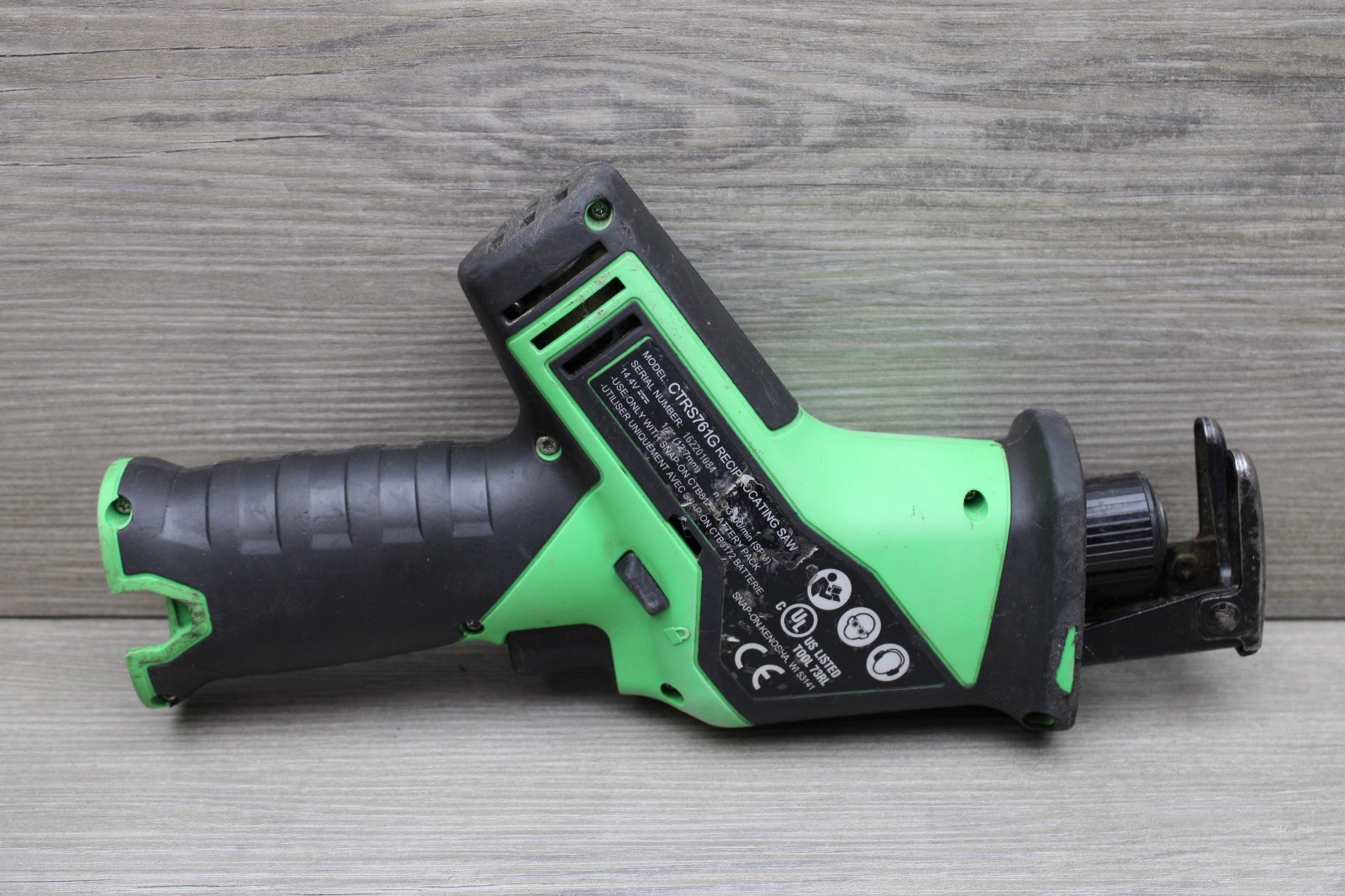 Snap-on CTRS761G 14.4V Reciprocating Saw Tested Work Bare Tool