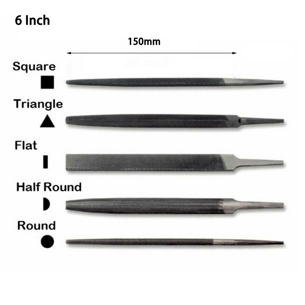 Without Handle 6 Inch Files Diamond File Grinding Tool Industrial Steel Files