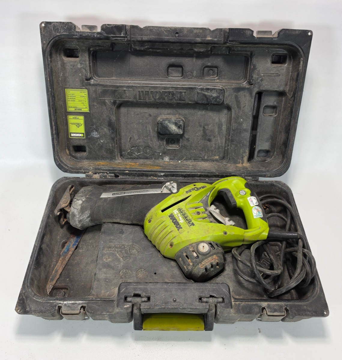 Worx WT401K 10A 120V Corded Electric Reciprocating Saw w/ Case