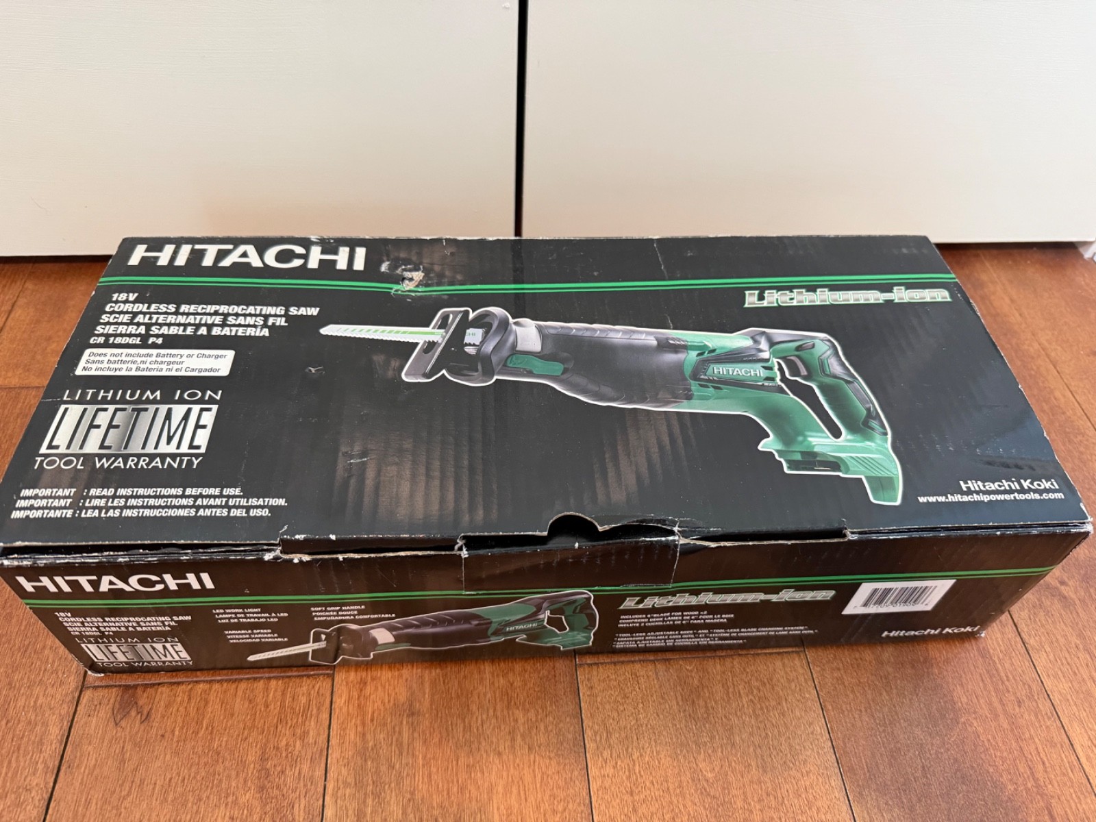 Hitachi CR18DGL 18V Lithium Cordless Reciprocating Saw – Bare Tool New