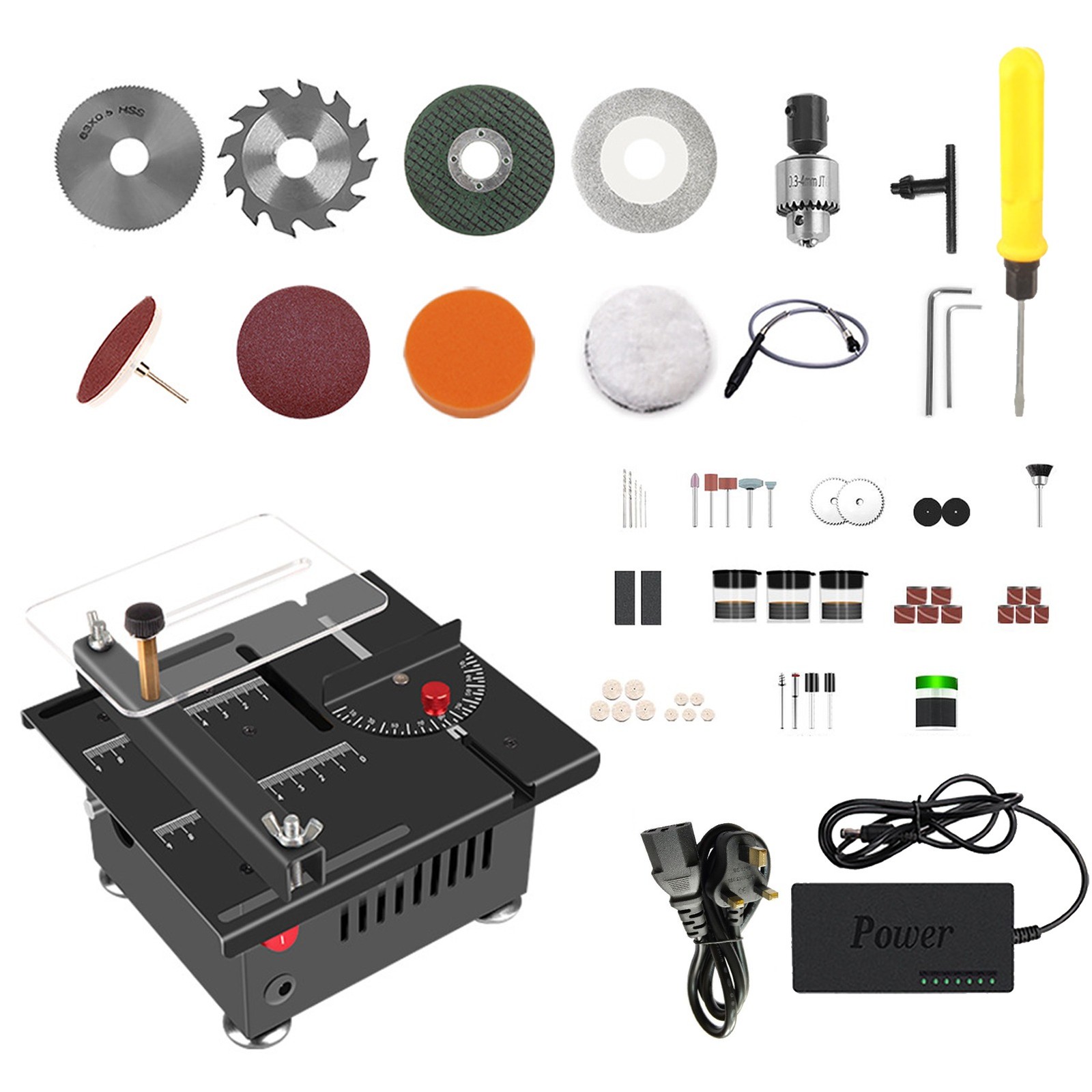 Mini Table Saw Wide Application Wood Plastic Acrylic Soft Metal DIY Table Saw