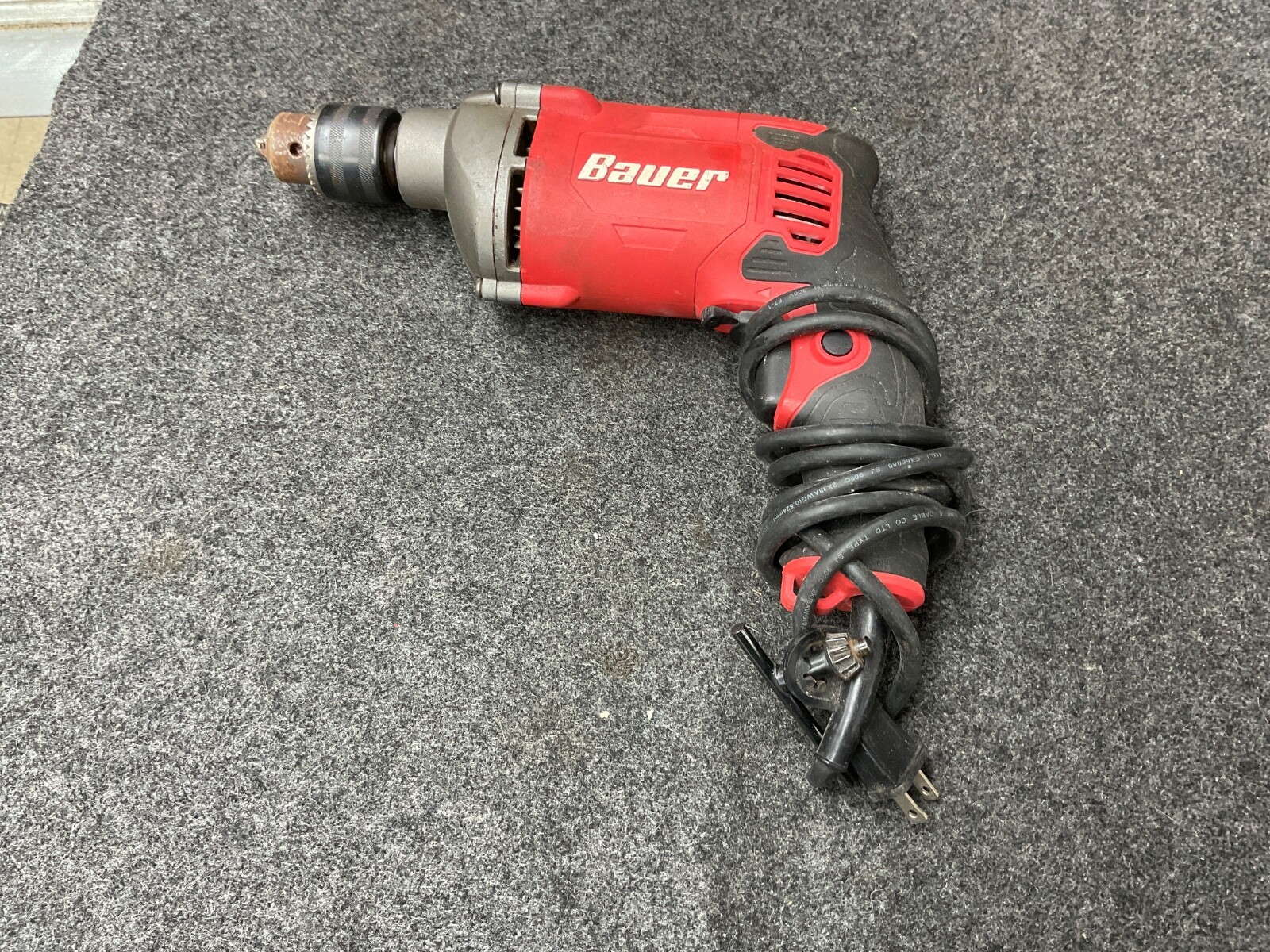 Bauer Hammer Drill Tool 7.5 Amps Reversible Variable Speed Heavy Duty 1/2&Prime;