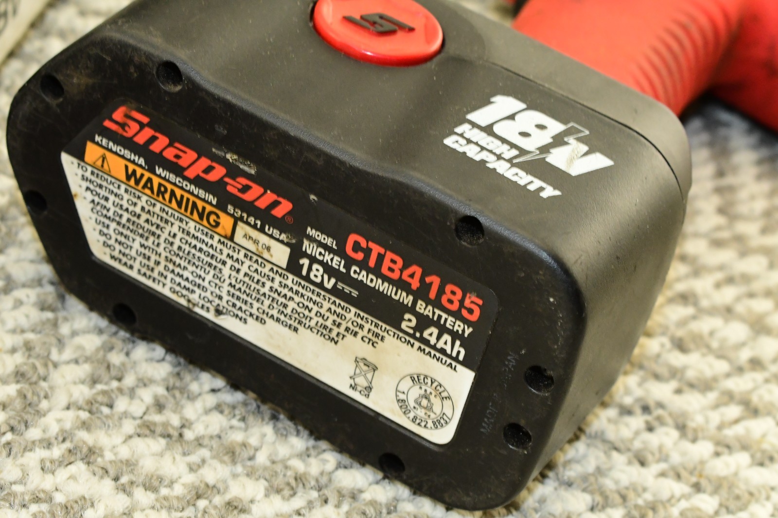 Snap On CDR4850 18V Cordless Drill/Driver Battery, Charger & Case – BAD BATTERY