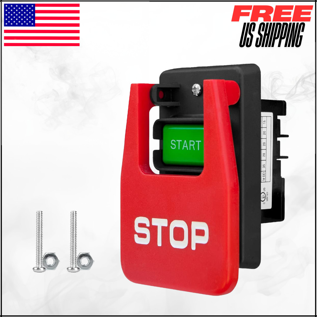 Dual Voltage Paddle Switch 28 Amp 120V/230V Knee Safety Power Tool Switch 71651