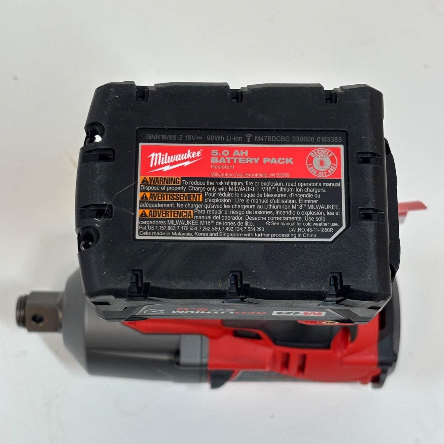 Milwaukee 2864-22r M18 FUEL™ 3/4&Prime; Impact Wrench with Friction Ring Kit – Red