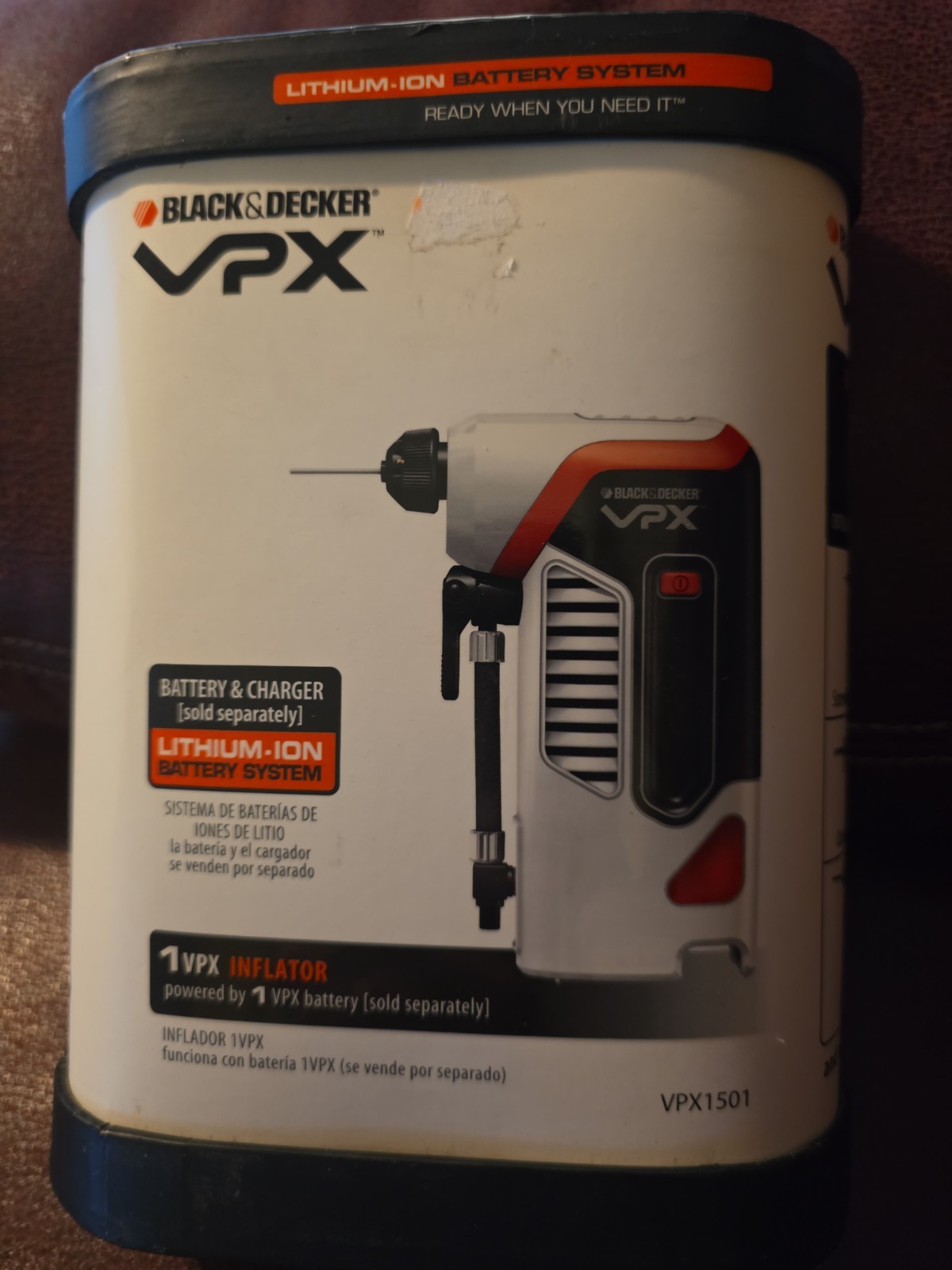 Black & Decker VPX Inflator Cordless 7V 75PSI TOOL ONLY (No Battery, No Charger)