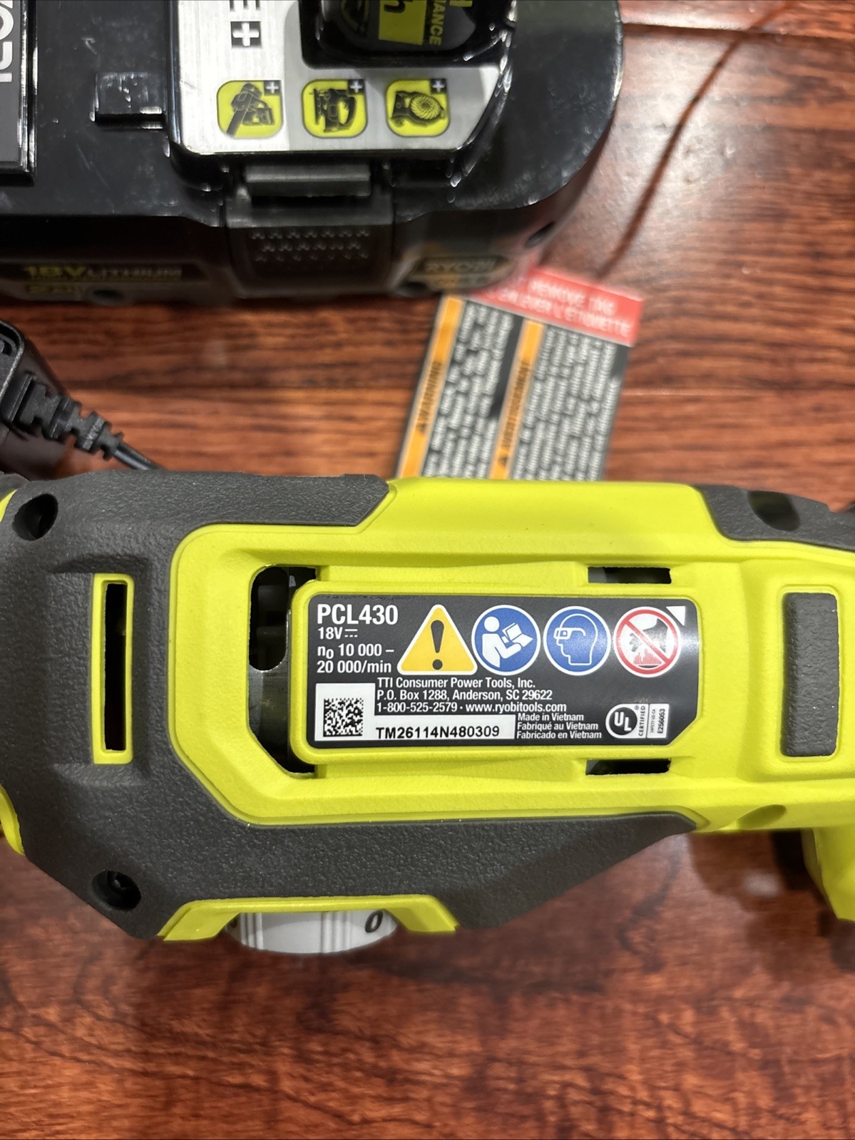 Ryobi One+ 18V Multi Tool PCL430 Oscillating With 2Ah HP BATTERY AND CHARGER NEW