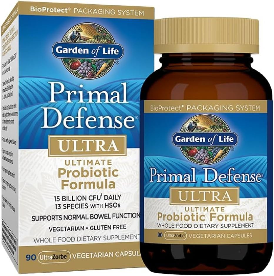 Primal Defense Ultra Ultimate Probiotic Formula – 15 Billion CFU and 13 Strains