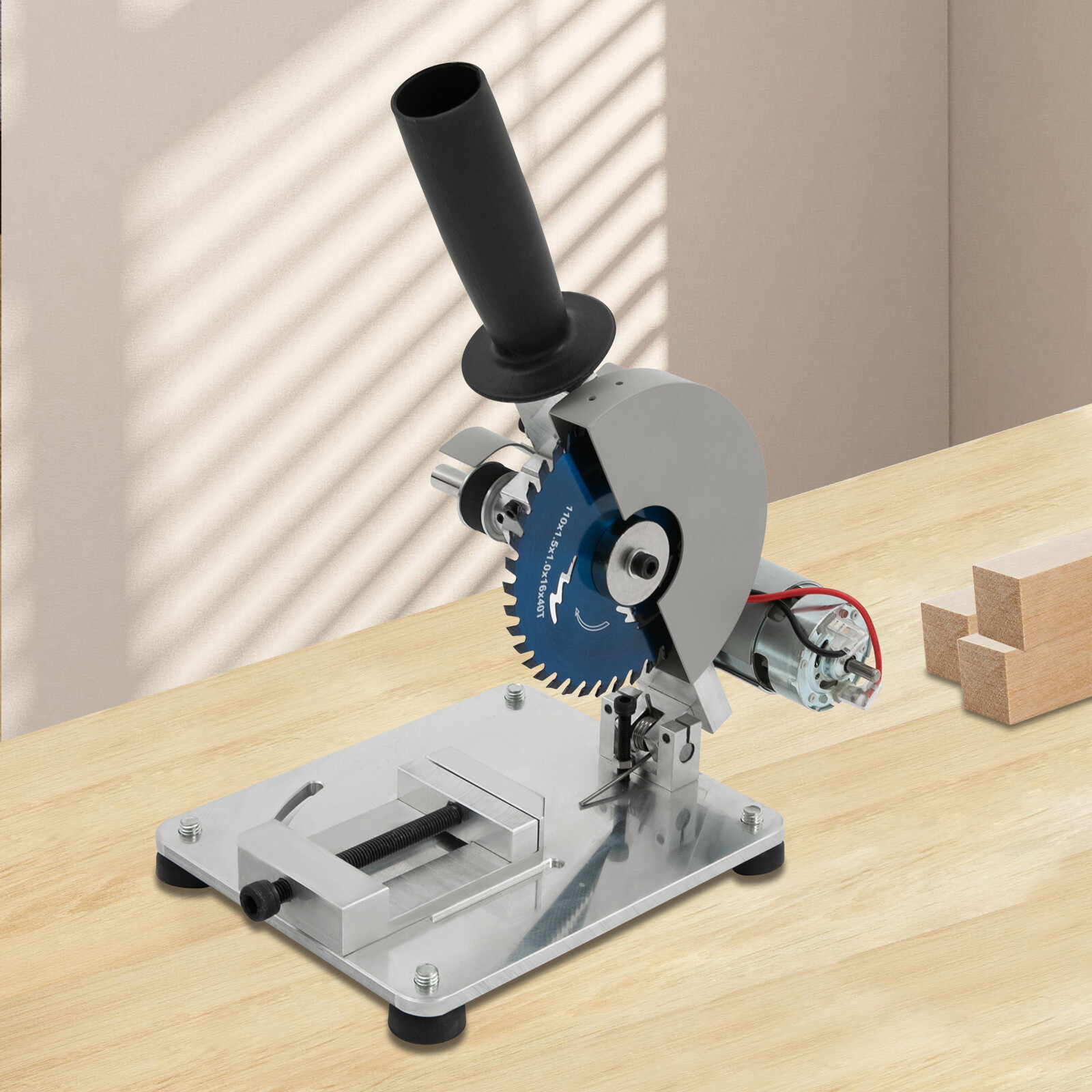 4&Prime; Micro Cutting Machine Mini Aluminum Alloy Table Saw Cutting Aluminum Machine