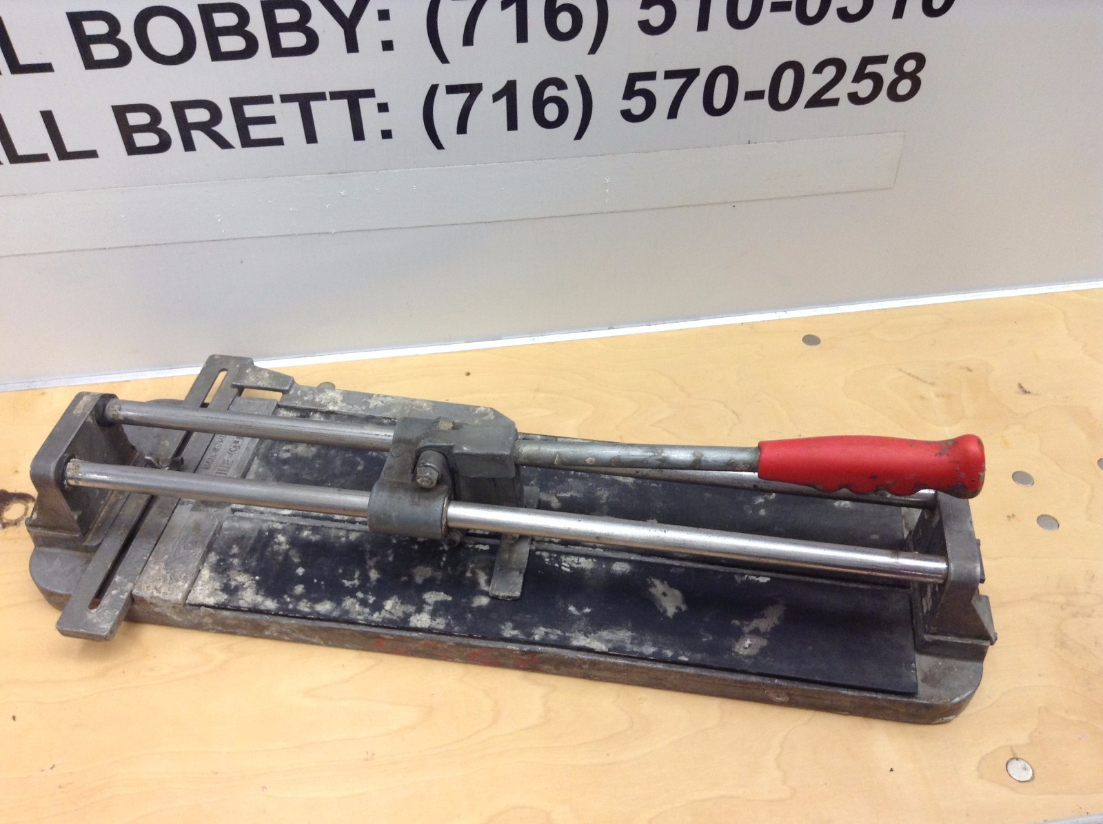 Used 22 in Manual Tile Cutter Ceramic Saw Cutting Tools Floor Tool Small Cutters