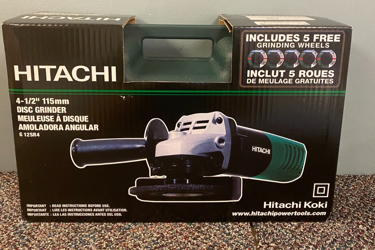 4-1/2-Inch Angle Grinder Includes 5 Grinding Wheels & Hard Case 6.2-Amp Motor