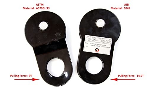 10 Ton Aluminum Wheel Snatch Block Pulley Blocks 22000 LBS Capacity Offroad