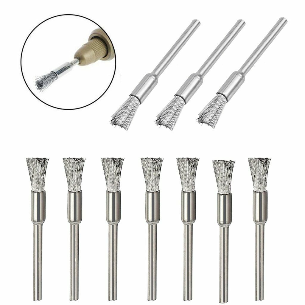 5-45Pcs Wire Steel Wheel Bowl Pen Polishing Mix Brush Set for Dremel Rotary Tool