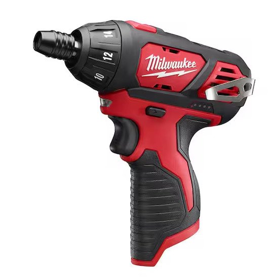 Milwaukee M12 2401-20 Cordless 1/4&Prime; Hex Screwdriver Driver (Tool Only) 12V