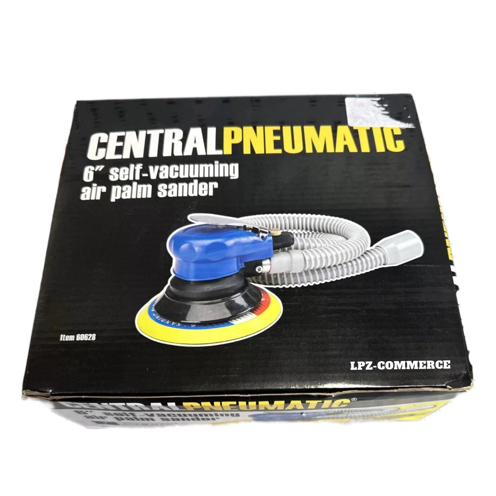 Orbital Palm Air Sander 6&Prime; Self Vacuuming Low Vibration Pneumatic Lightweight