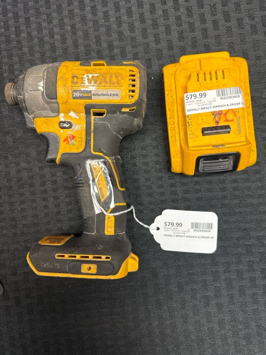 DEWALT DCF787 Cordless Impact Driver Bundle w/ 2.0 Ah Battery (MAD063406)