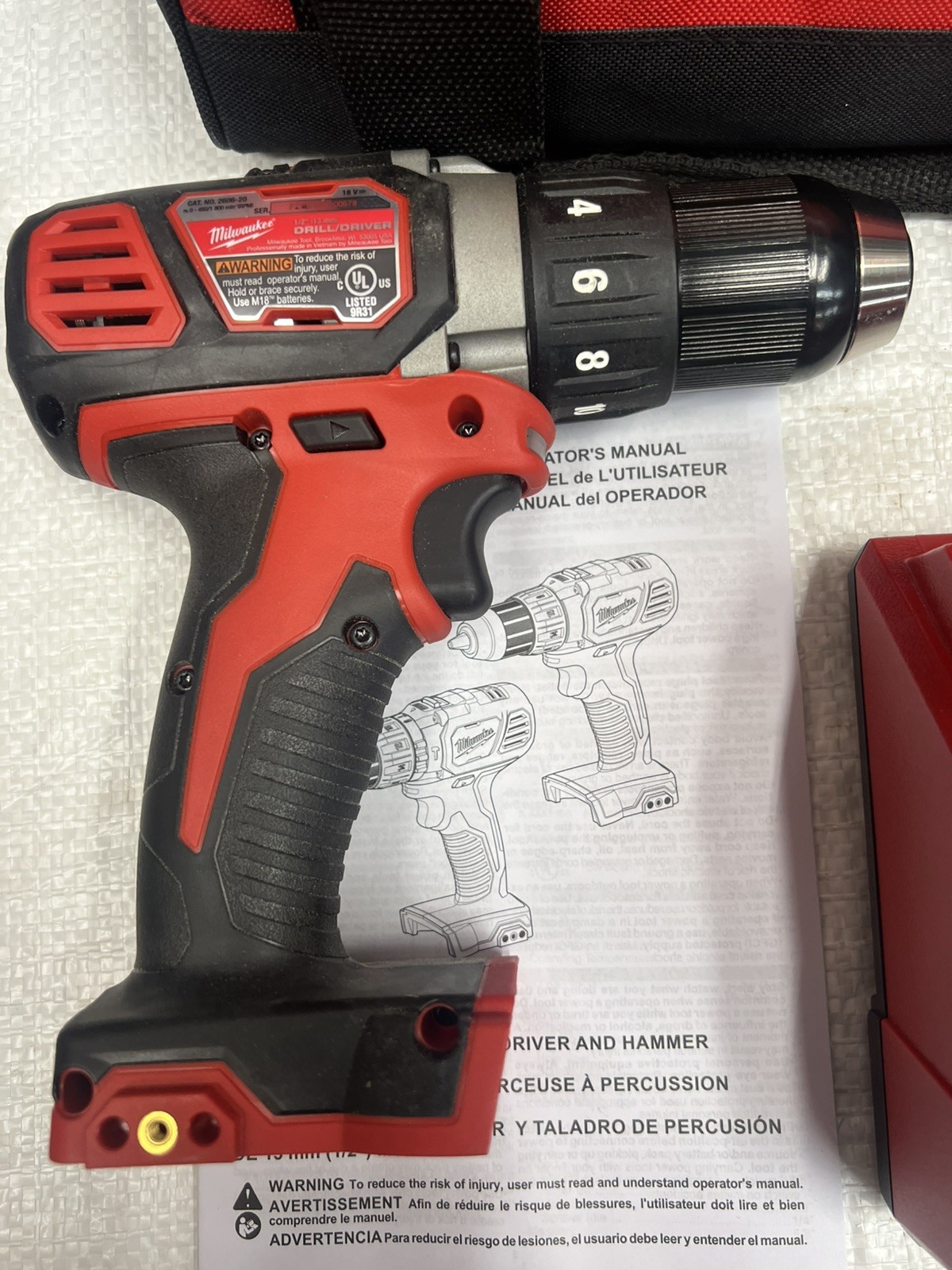 Milwaukee M18 1/2&Prime; Drill / Driver 2606-20 BRAND NEW with Charger NO BATTERY