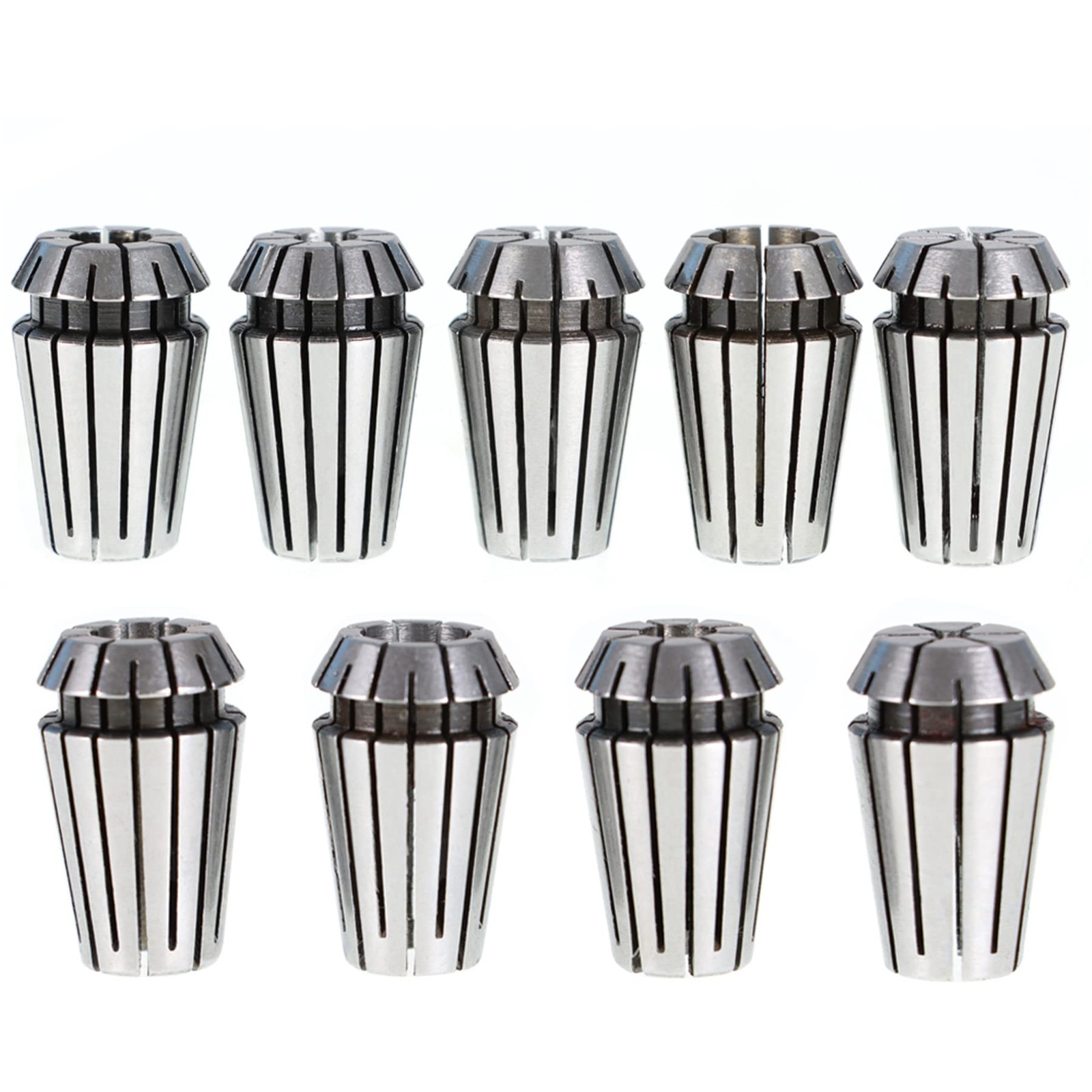 9 PCS ER16 Carbon Steel Spring Collet Set 1/83/8 Inch CNC Milling Lathe Tool