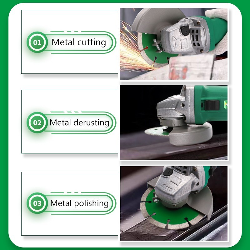 Power Angle Grinder 4-1/2&Prime; 1000W 11000RPM High Speed Metal Masonry Tool
