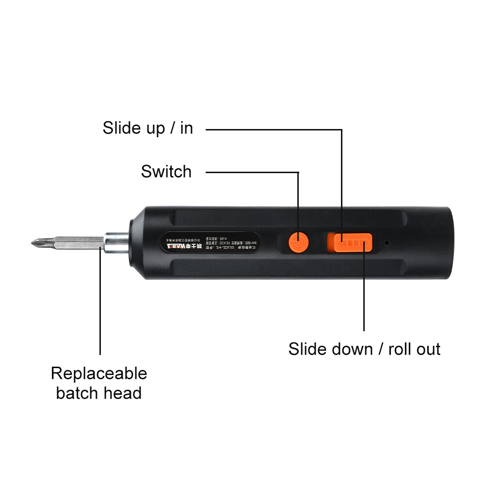 Mini Rechargeable Cordless Electric Screwdriver Drill USB Charging Power Tool US