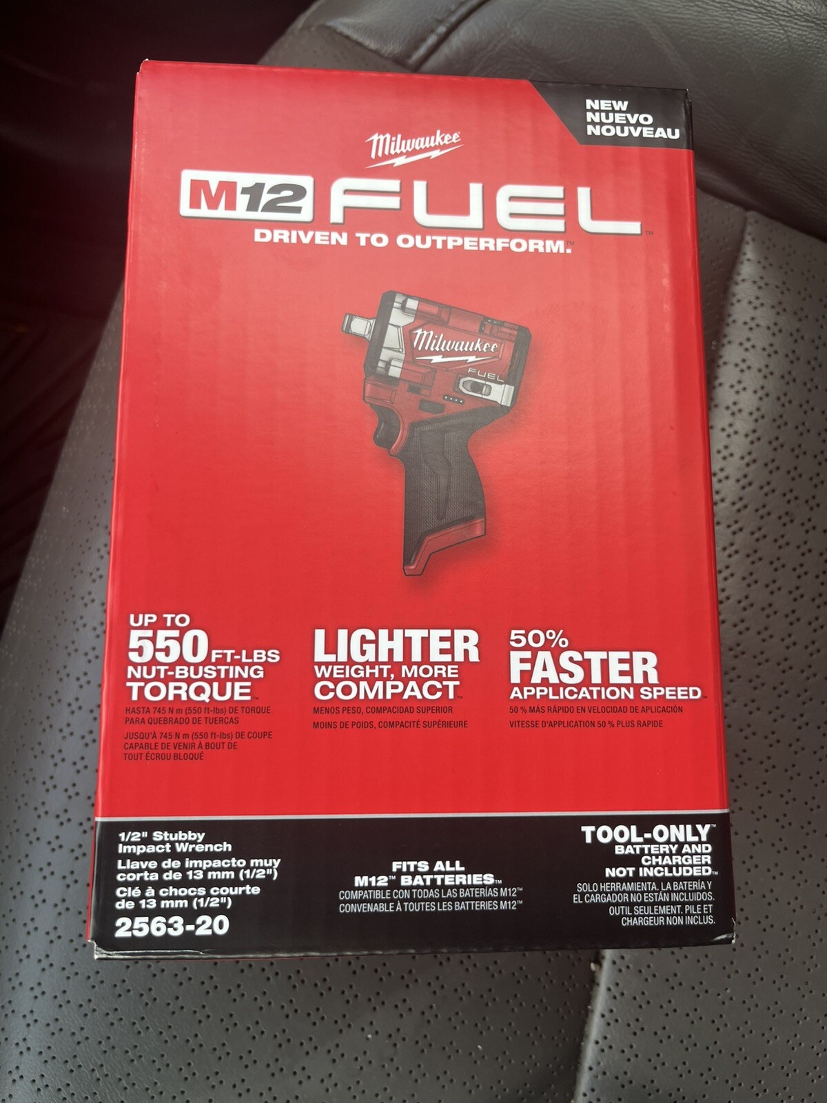 Milwaukee M12 FUEL 1/2&Prime; 2563-20 GEN 2 (2024) Stubby Impact Wrench -Tool Only 12V