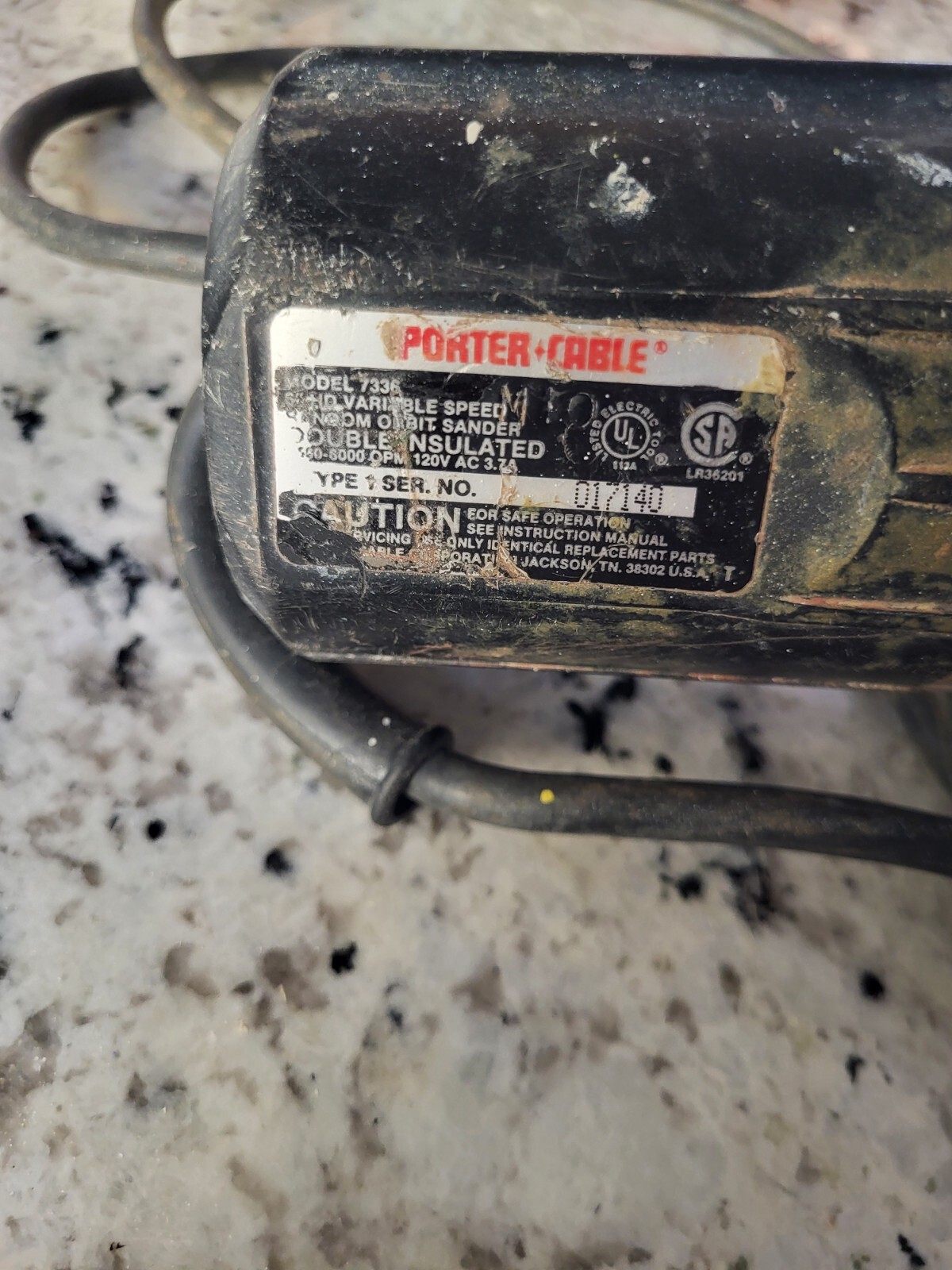 Porter Cable 7336 6&Prime; Random Orbital Sander – Variable Speed Made In USA