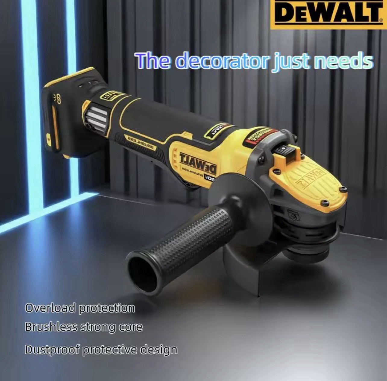 DEWALT DCG416 20V Cordless Grinder: 125mm Brushless Power Tool for Precision
