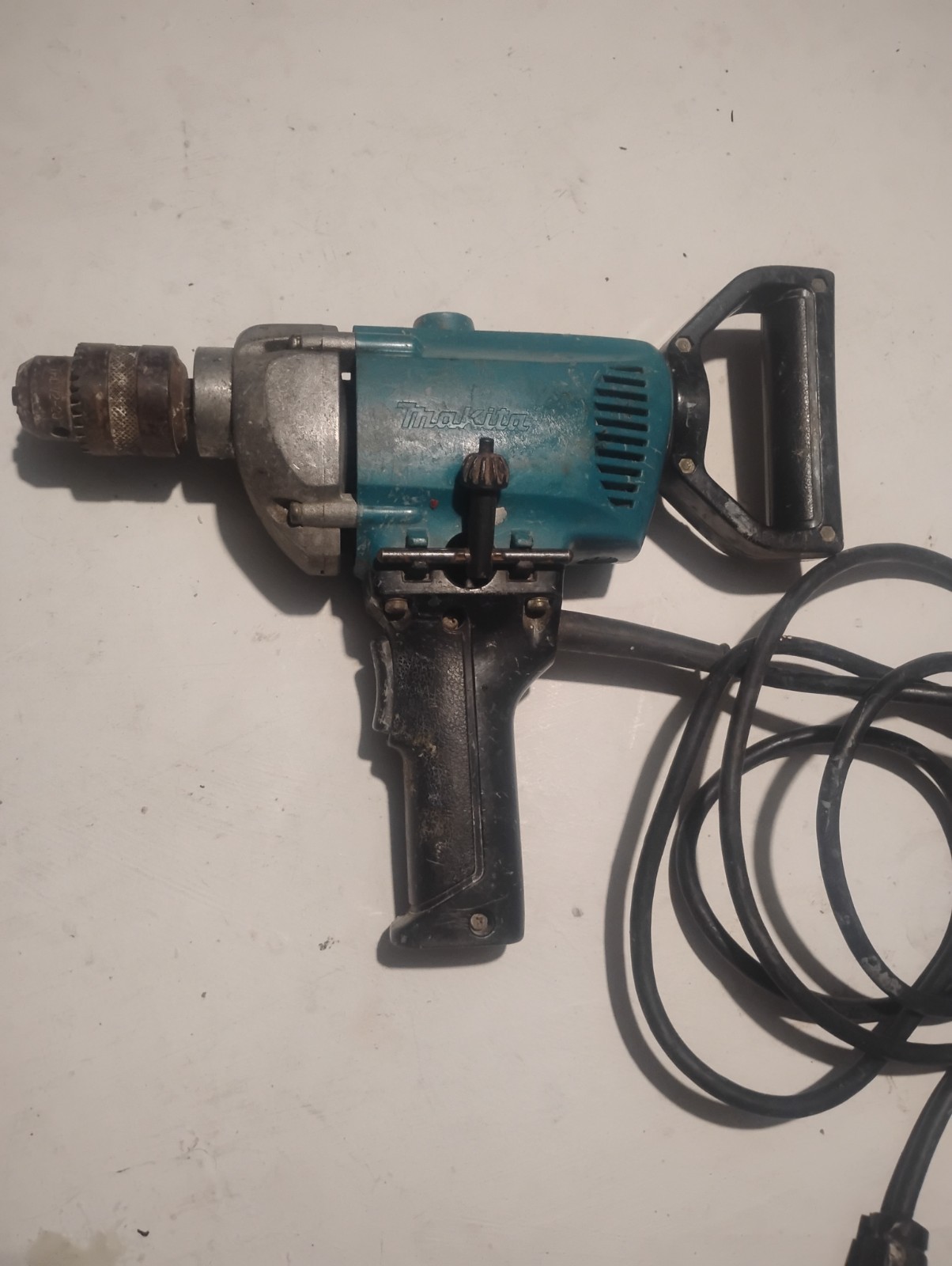 Makita 110V Corded Electric Drill Keyed Chuck Blue/Black/Silver