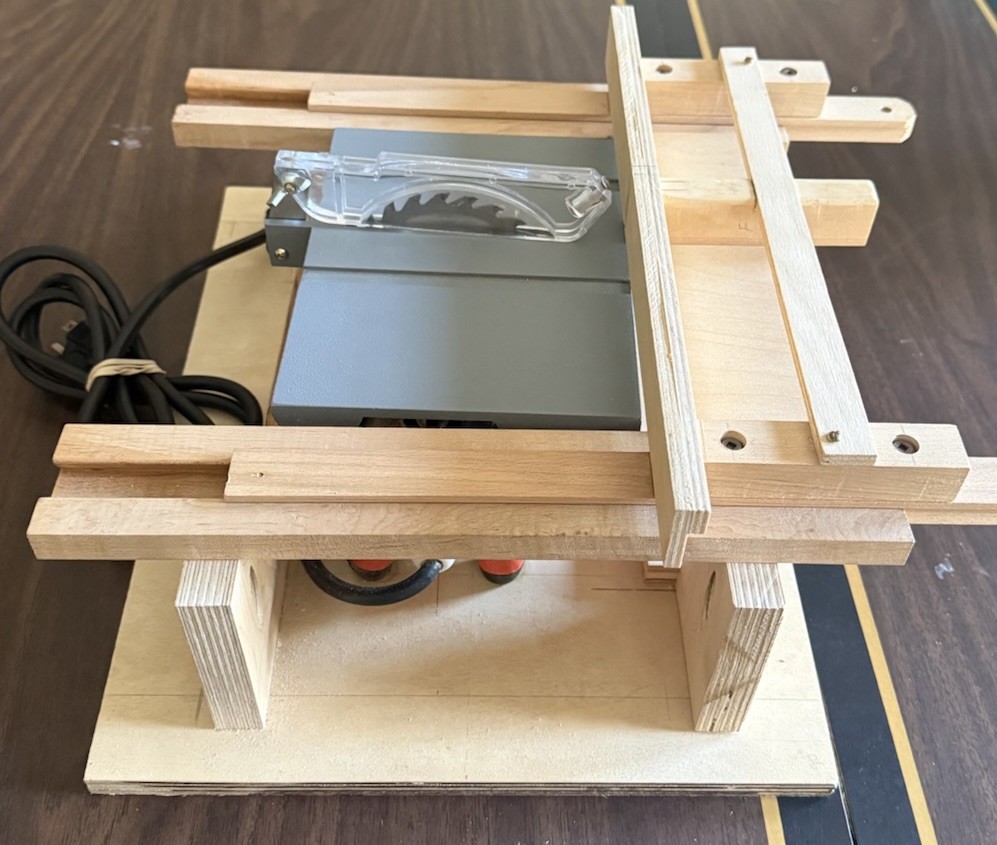 Precision Table Saw PSI woodworking Products 4” Blade With Custom Wood Base