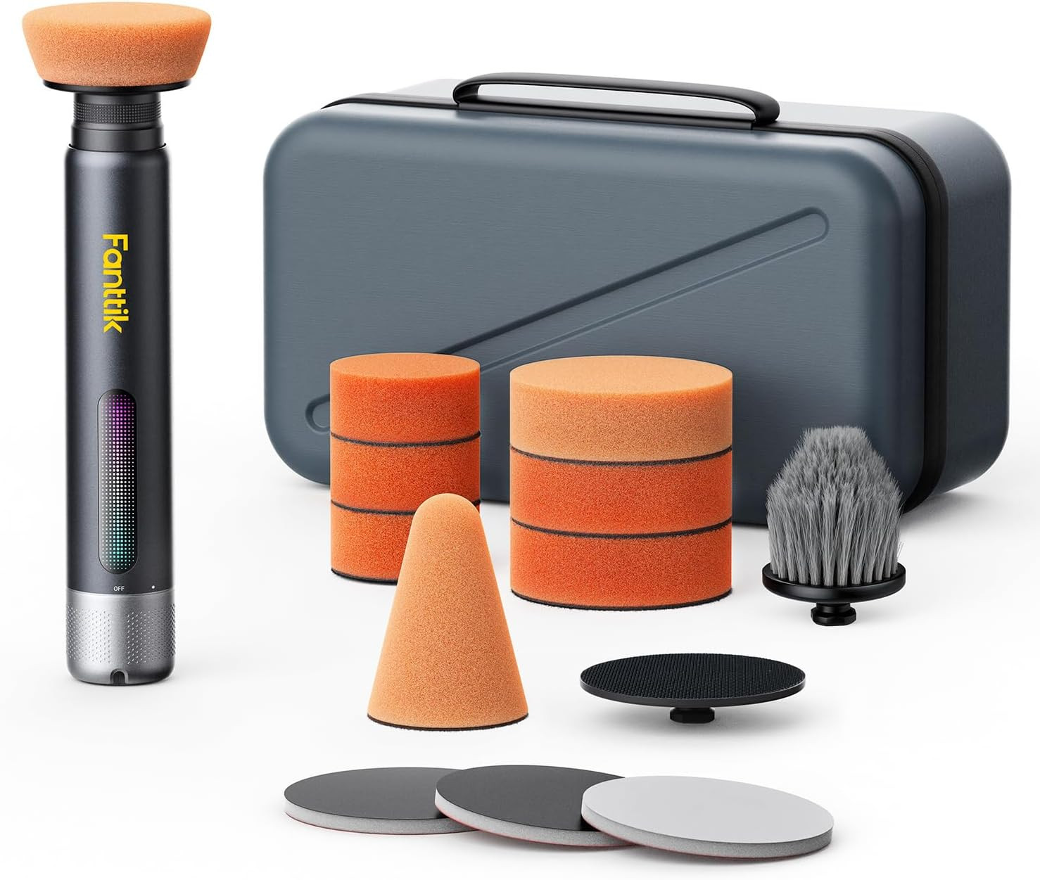 Fanttik P10 Pro Mini Car Buffer Polisher, 4000mAh Cordless Rotary Car Polisher W