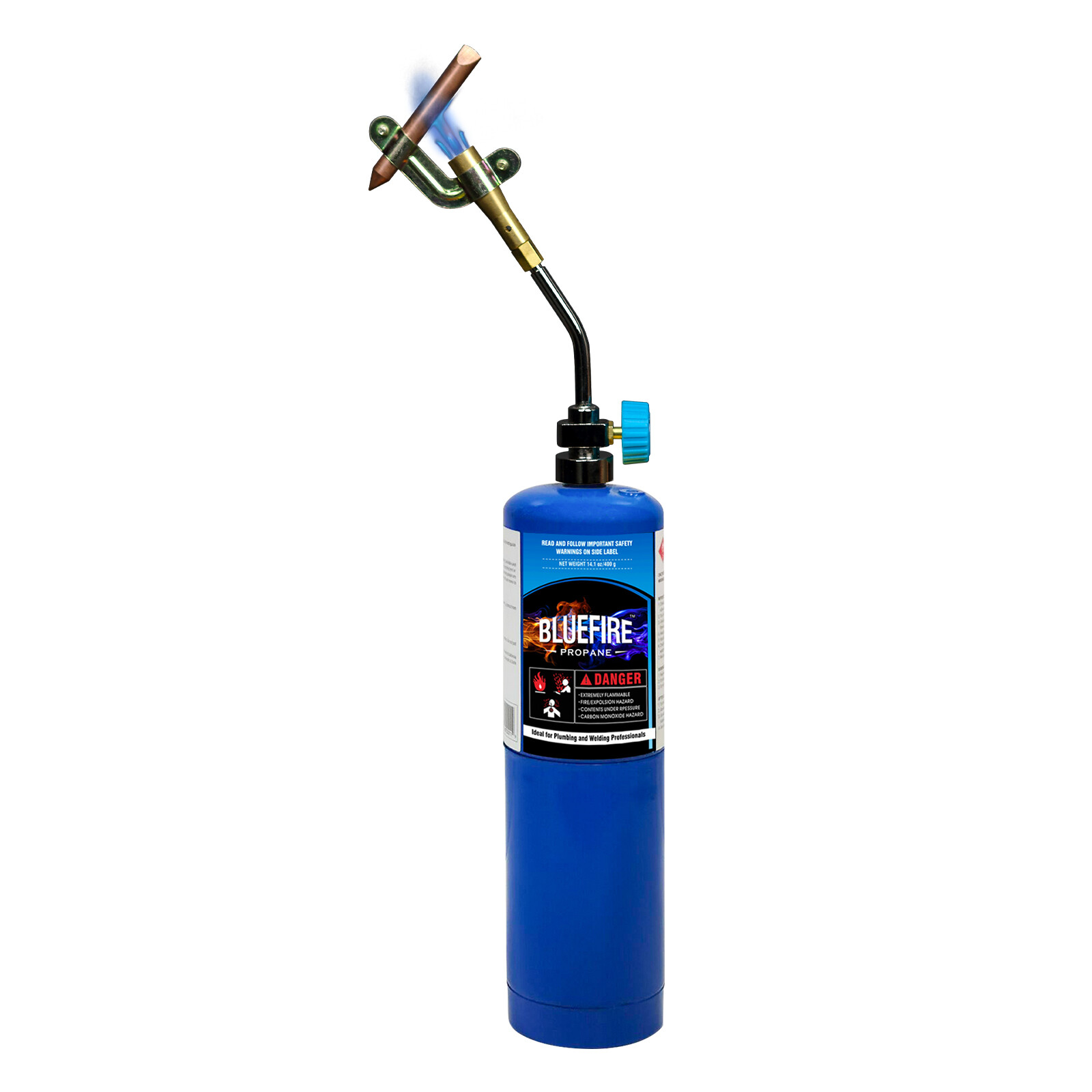 BLUEFIRE Solid Brass Pencil Flame Gas Welding Torch with Propane gas Kit