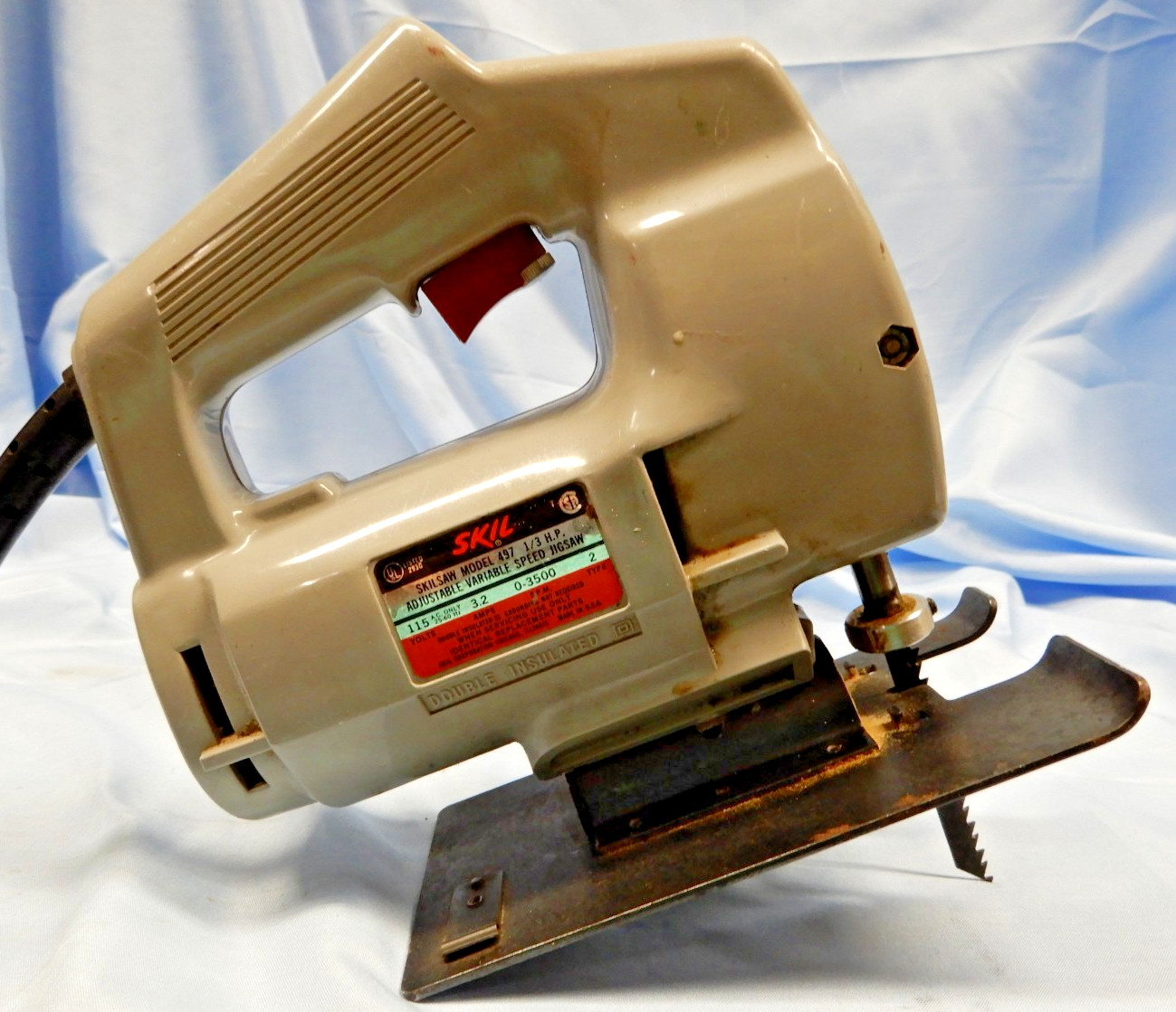Vintage Skilsaw Model 497 variable speed, tested, works well great for any craft