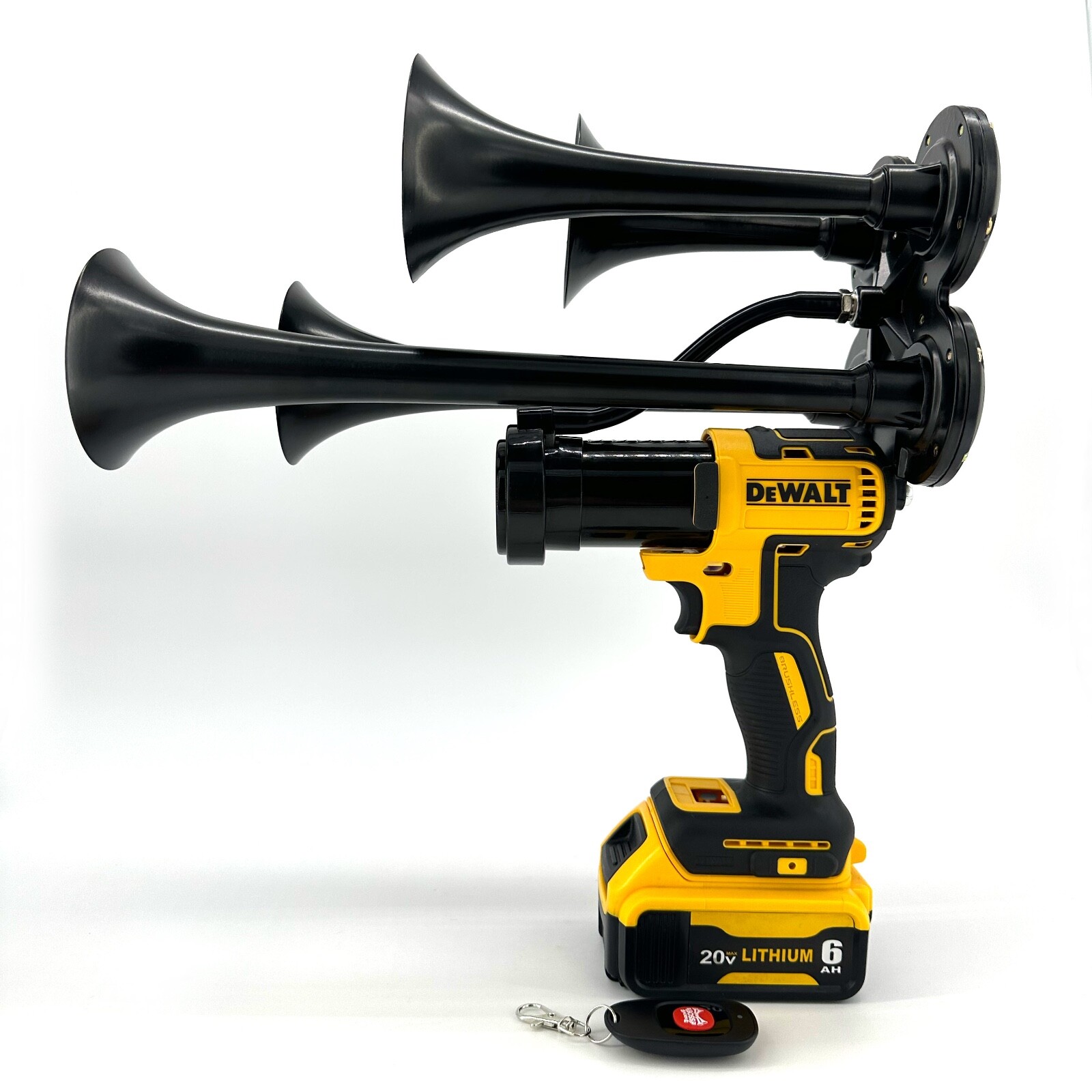 DeWalt Impact Drill Train Horn 20v with Remote Control – BossHorn: Made in USA