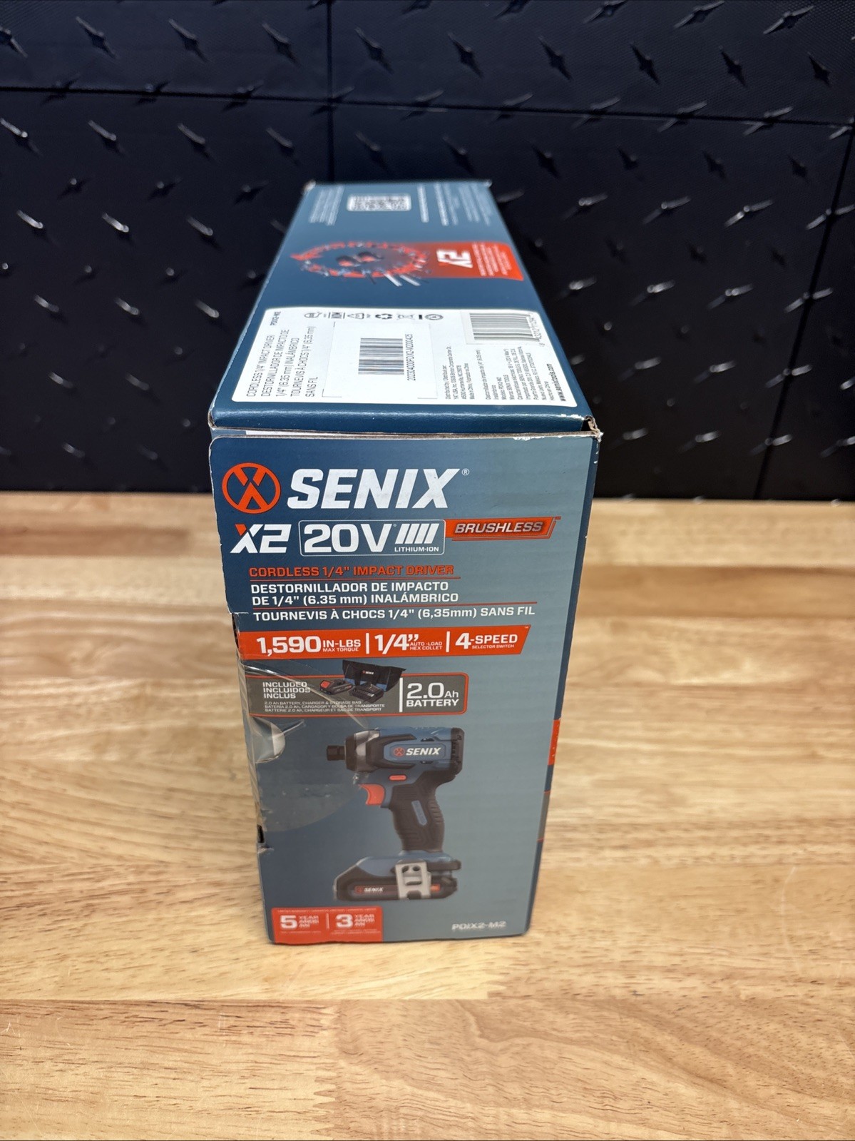 Senix PDIX2-M2 20V Max BL 1/4&Prime; Cordless Impact Driver Kit (2 Ah) New