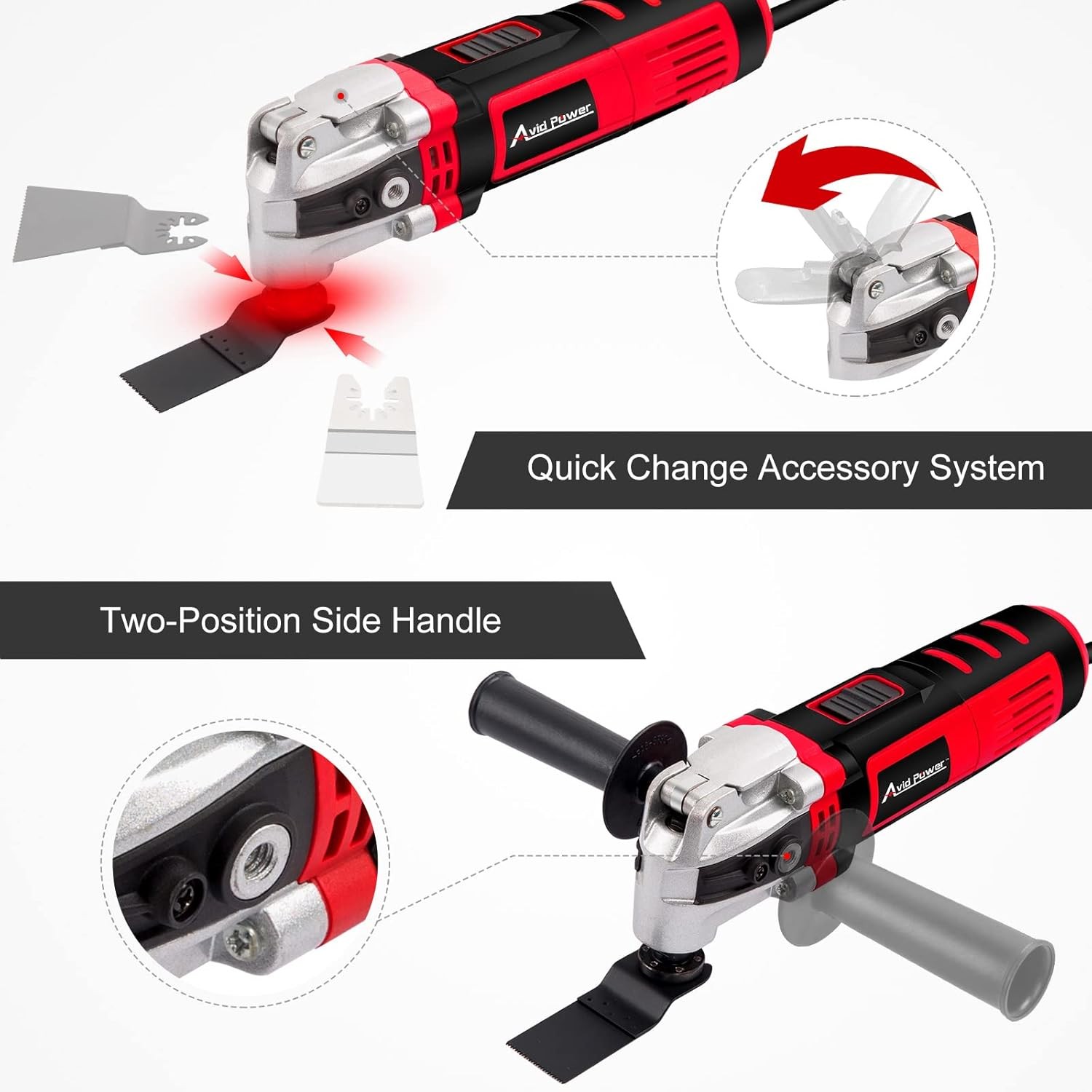 AVID POWER Oscillating Tool, 3.5-Amp Oscillating Multi Tool with 4…. Fast Ship