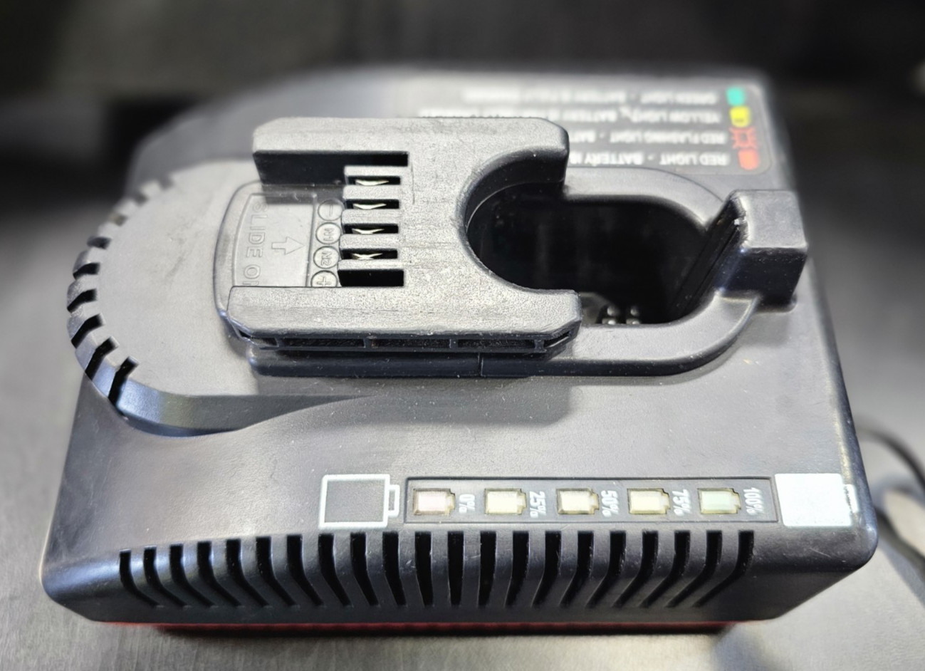 SNAP ON CT4850, 2.4AH NICAD BATTERY, CHARGER, 18V, 1/2&Prime;, IMPACT WRENCH,FREE SHIP