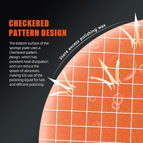 Buffing Polishing Pads, 5Pcs Face for 4 Inch 100mm Backing Plate Mix 4.5 Inch
