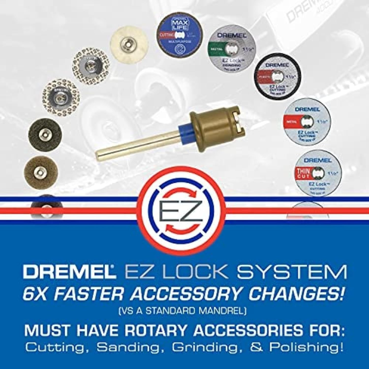 EZ456B 1 1/2-Inch EZ Lock Rotary Tool Cut-Off Wheels- Rotary Tool Cutting Access