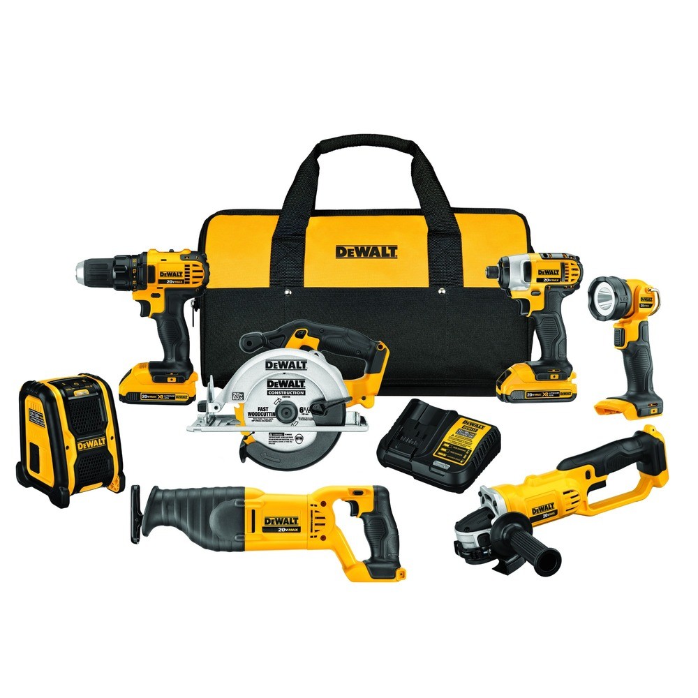 DEWALT DCK720D2RVB 20V MAX Compact 7-Tool Combo Kit (2 Ah) Certified Refurbished